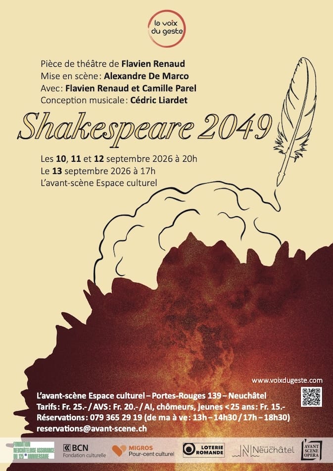 Affiche Shakespeare 2049-mini Affiche spectacle Shakespeare 2049